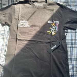 Civil Regime Black Graphic Tee